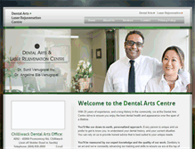 Tablet Screenshot of dentalartscentre.com